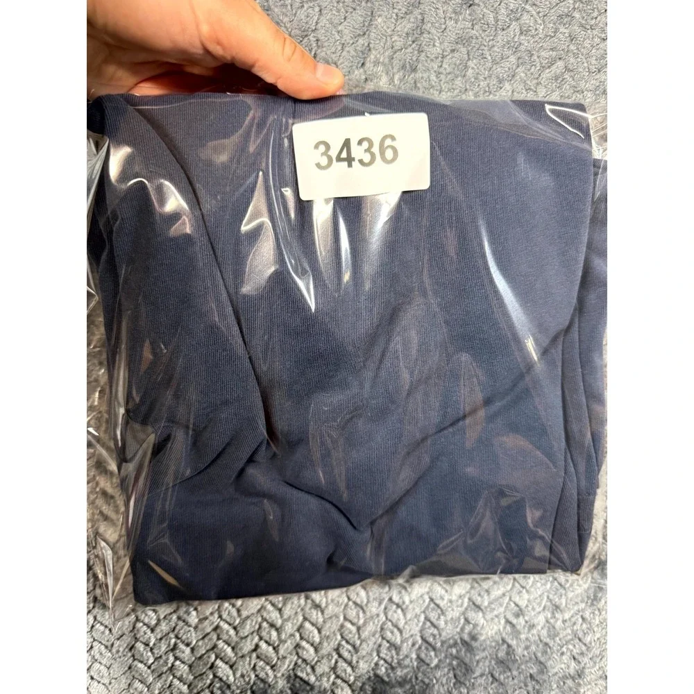 Nike Just Do It T Shirt Dress Girls L Navy Blue Cotton Crew Neck Pocket Pullover